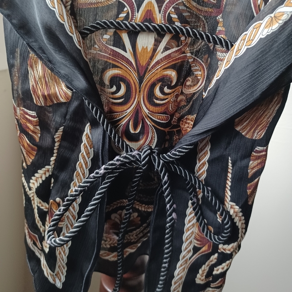 ⭐️ 2 for $20 | Suzy Shier | Stunning Bohemian Style Sheer Boxy Top - Picture 4 of 7